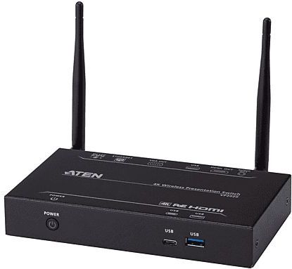 Aten - VP2020 - Draadloze Presentatieschakelaar - Zwart - USB-Touchback