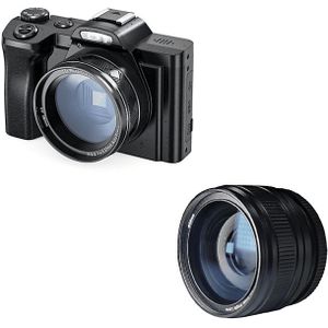 Digitale camera 4K, 48MP, CMOS, 16x zoom, zelfontspanner