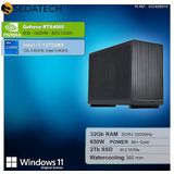 Sedatech Mini-PC Werkstation - Waterkoeling - Micro ATX - Intel i7-12700KF - Geforce RTX4060 - 32Gb RAM - 2Tb SSD - Windows 11