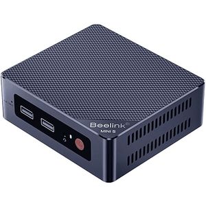 Beelink Mini S12 Pro - Mini PC - 16 GB - 500 GB SSD - Windows 11 Pro - Tot 3.4 GHz - 4K 60 Hz - Drie Schermen - Dual HDMI