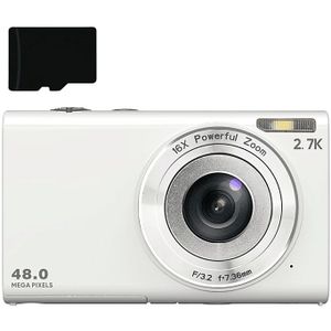 Digitale camera 48MP 2,7K FHD 16x digitale zoom, webcam, autofocus