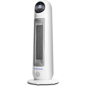 Cecotec keramische badkamerverwarming klaar, warm 10100 slim keramiek, verticaal, digitaal, 2000 W, instelbare thermostaat, oververhitting en anti-rolbescherming, stil, afstandsbediening