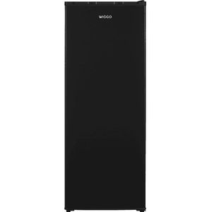 Wiggo WF-UR14E(B) – Kastmodel Vriezer – 168 Liter – 143 cm hoog – Energielabel E – Vrijstaand – 5 lades – Stil 40 dB – Omkeerbare deur – Zwart – 5 jaar garantie