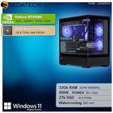 Sedatech - Pro Gaming PC - Waterkoeling - AMD Ryzen 9 7900X - Geforce RTX5080 - 32Gb DDR5 - 2Tb SSD M.2 - Windows 11 - Desktop computer