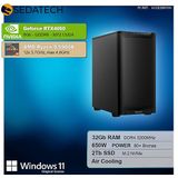 Sedatech - Silent Gaming PC - Desktop Computer - AMD Ryzen 9 5900X - Geforce RTX4060 - 32Gb RAM - 2Tb SSD M.2 - Windows 11