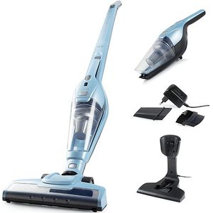 PRIMO PR507SV Steelstofzuiger Draadloos 2-in-1 - Stofzuiger Zonder Zak - Kruimelzuiger - HEPA Filter - Blauw