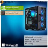 Sedatech - Advanced Gaming PC - Desktop Computer - AMD Ryzen 7 9700X - Geforce RTX4060Ti - 32Gb DDR5 - 2Tb SSD M.2 - Windows 11