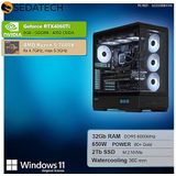 Sedatech - Advanced Gaming PC - Waterkoeling - AMD Ryzen 5 7600X - Geforce RTX4060Ti - 32Gb DDR5 - 2Tb SSD M.2 - Windows 11