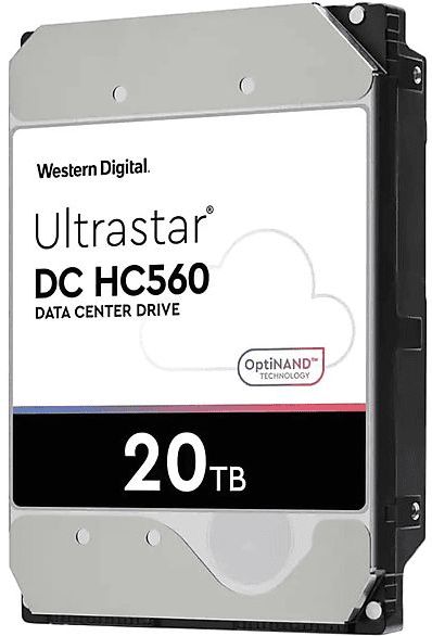 WD - Ultrastar DC HC560 - Harde Schijf - 20 TB - 7200 RPM - 512 MB - 3.5" - SATA
