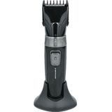 Dunlop Tondeuse - Oplaadbaar - RVS Mes - 2 Opzetkammen - Laadstation - Zwart