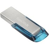 SanDisk - Ultra Flair - USB 3.0 Flash Drive - 64 GB - Blauw - Metalen Behuizing