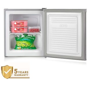 PRIMO PR116DV Mini Vriezer - Kleine Diepvries - Vrijstaand - 33L - E - Zilver