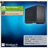 Sedatech Mini-PC Werkstation - Waterkoeling - AMD Ryzen 9 5900X - Geforce RTX4060 - 32Gb RAM - 1Tb SSD M.2 - Windows 11