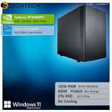 Sedatech Mini-PC Werkstation ITX - Intel i5-12400F - Geforce RTX4060Ti - 32Gb DDR5 - 2Tb SSD M.2 - Windows 11 - Desktop computer