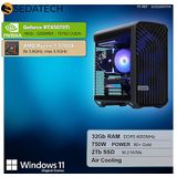 Sedatech - Pro Gaming PC - Compact ATX - AMD Ryzen 7 9700X - Geforce RTX5070Ti - 32Gb DDR5 - 2Tb SSD M.2 - Windows 11