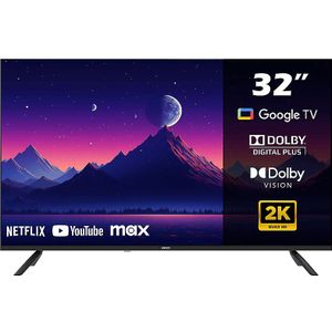 Horizon Smart TV 32 inch Google TV - 2K HD LED Televisie - XT Line - WiFi - Frameless Design - Dolby Audio