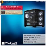 Sedatech - Advanced Gaming PC - Waterkoeling - AMD Ryzen 7 9800X3D - Radeon RX 9070XT - 32Gb DDR5 - 2Tb SSD M.2 - Desktop computer