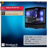Sedatech - Advanced Gaming PC - Waterkoeling - AMD Ryzen 7 7700X - 32Gb DDR5 - 2Tb SSD M.2 - Windows 11 - Desktop computer