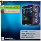 Sedatech - Pro Gaming PC - Waterkoeling - AMD Ryzen 7 9800X3D - Geforce RTX5080 - 32Gb DDR5 - 2Tb SSD M.2 - Windows 11 - Desktop computer