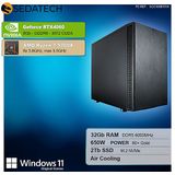 Sedatech Mini-PC Werkstation ITX - AMD Ryzen 7 9700X - Geforce RTX4060 - 32Gb DDR5 - 2Tb SSD M.2 - Windows 11 - Desktop computer