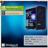 Sedatech - Werkstation Compact ATX - AMD Ryzen 9 7900X - Geforce RTX5080 - 64Gb DDR5 - 2Tb SSD M.2 - Windows 11 - Desktop computer