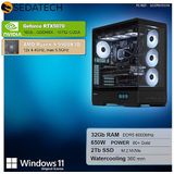 Sedatech Pro Gaming PC Waterkoeling XL Vision - Desktop Computer - AMD Ryzen 9 9900X3D - Geforce RTX5070 - 32Gb DDR5 - 2Tb SSD M.2 - Windows 11