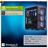 Sedatech - Pro Gaming PC - Waterkoeling - AMD Ryzen 7 9800X3D - Geforce RTX5080 - 64Gb DDR5 - 2Tb SSD M.2 - Windows 11 - Desktop computer