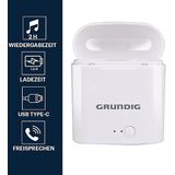 Grundig - Draadloze Oordopjes - Bluetooth - In Ear - Oplaadcase USB-C