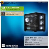Sedatech - Advanced Gaming PC - Waterkoeling - AMD Ryzen 7 9800X3D - Geforce RTX4060Ti - 32Gb DDR5 - 2Tb SSD M.2 - Windows 11 - Desktop computer