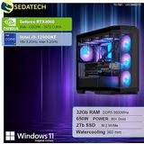 Sedatech - Expert Gaming PC - Waterkoeling - Intel i9-12900KF - Geforce RTX4060 - 32Gb DDR5 - 2Tb SSD M.2 - Windows 11 - Desktop computer