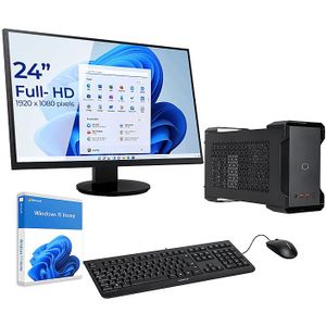 Sedatech Pakket Mini-PC Evolution • i7-9750H • RTX4060 • 16Gb RAM • 1Tb SSD M.2 • Windows 11 • Monitor 24''