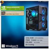 Sedatech - Advanced Gaming PC - Desktop Computer - AMD Ryzen 5 7600X - Geforce RTX5070Ti - 32Gb DDR5 - 2Tb SSD M.2 - Windows 11