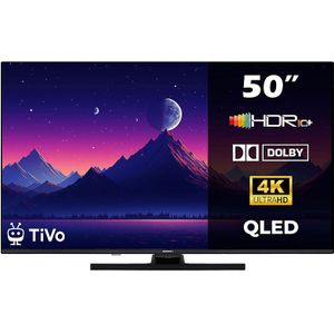 Horizon Smart TV 50 inch QLED - 4K ULTRA HD Televisie - XT Line - WiFi - Netflix - Voice Assistant - Ultra Narrow Design