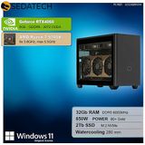 Sedatech - Gaming Mini-PC - Waterkoeling - AMD Ryzen 7 9700X - Geforce RTX4060 - 32Gb DDR5 - 2Tb SSD M.2 - Windows 11