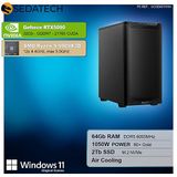 Sedatech - Silent Gaming PC - AMD Ryzen 9 9900X3D - Geforce RTX5090 - 64Gb DDR5 - 2Tb SSD M.2 - Desktop computer