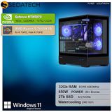 Sedatech - Advanced Gaming PC - Waterkoeling - AMD Ryzen 5 7600X3D - Geforce RTX5070 - 32Gb DDR5 - 2Tb SSD M.2 - Windows 11 - Desktop computer