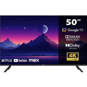 Horizon Smart TV 50 inch - 4K ULTRA HD LED Televisie - XT Line - Google TV WiFi - Voice Assistant - Frameless Slim Design
