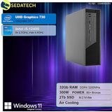 Sedatech Mini-PC Werkstation ITX - Intel i5-12400 - 32Gb RAM - 2Tb SSD - Windows 11 - Desktop computer