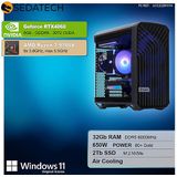 Sedatech - Werkstation Compact ATX - AMD Ryzen 7 9700X - Geforce RTX4060 - 32Gb DDR5 - 2Tb SSD M.2 - Windows 11 - Desktop computer