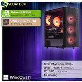 Sedatech - Advanced Gaming PC - Desktop Computer - AMD Ryzen 7 5700X - Geforce RTX3050 - 32GB RAM - 1TB SSD M.2 - Windows 11