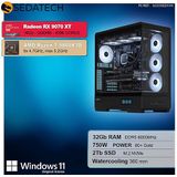 Sedatech - Advanced Gaming PC - Waterkoeling XL Vision - AMD Ryzen 7 9800X3D - Radeon RX 9070XT - 32Gb DDR5 - 2Tb SSD M.2 - Desktop computer