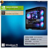 Sedatech Pro Gaming PC - Waterkoeling - AMD Ryzen 7 7700X - Geforce RTX5080 - 32Gb DDR5 - 2Tb SSD M.2 - Desktop computer