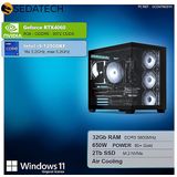 Sedatech - Pro Gaming PC Maxi Vision - Desktop Computer - Intel i9-12900KF - Geforce RTX4060 - 32Gb DDR5 - 2Tb SSD M.2 - Windows 11