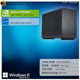 Sedatech Mini-PC Werkstation - Waterkoeling - Micro ATX - Intel i7-14700KF 20x 3.4GHz - Geforce RTX4060 - 32Gb DDR5 - 2Tb SSD M.2 - Windows 11