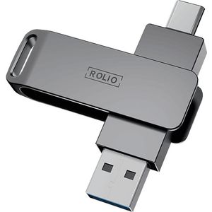 Rolio - USB Stick - 128 GB - USB C en USB A - 800 Mbps - USB 3.0