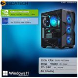 Sedatech - Pro Gaming PC - ATX Premium - Intel i9-12900KF 16x 3.2GHz - Geforce RTX5080 - 32Gb DDR5 - 2Tb SSD M.2 - Windows 11 - Desktop computer