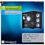 Sedatech - Pro Gaming PC Maxi Vision - Desktop Computer - Intel i5-12400F - Geforce RTX4060Ti - 32Gb DDR5 - 2Tb SSD M.2 - Windows 11