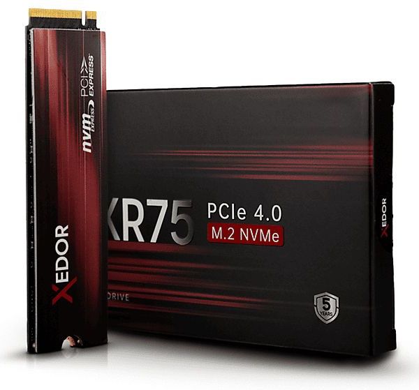 Xedor - XR75 - Interne SSD - 2 TB - PCIe 4.0 - NVMe M.2 - Heatsink