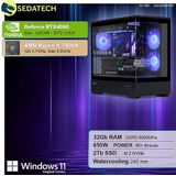 Sedatech - Advanced Gaming PC - Waterkoeling - AMD Ryzen 9 7900X - Geforce RTX4060 - 32Gb DDR5 - 2Tb SSD M.2 - Windows 11 - Desktop computer