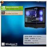 Sedatech - Pro Gaming PC - Waterkoeling - AMD Ryzen 7 5700X - Geforce RTX5070Ti - 32Gb RAM - 1Tb SSD M.2 - Windows 11 - Desktop computer